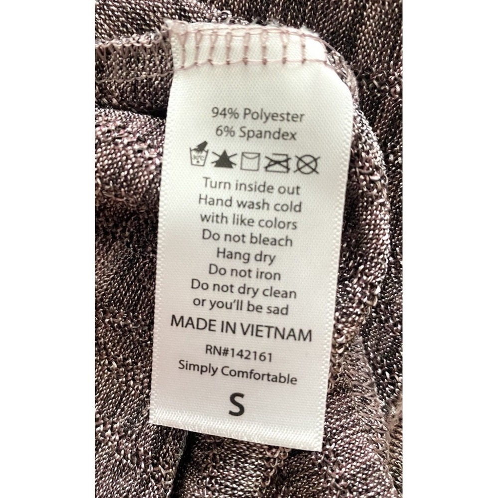 NWT LulaRoe Womens Sarah Open Front Long Cardigan Duster Metallic Mauve Size S - Picture 7 of 7